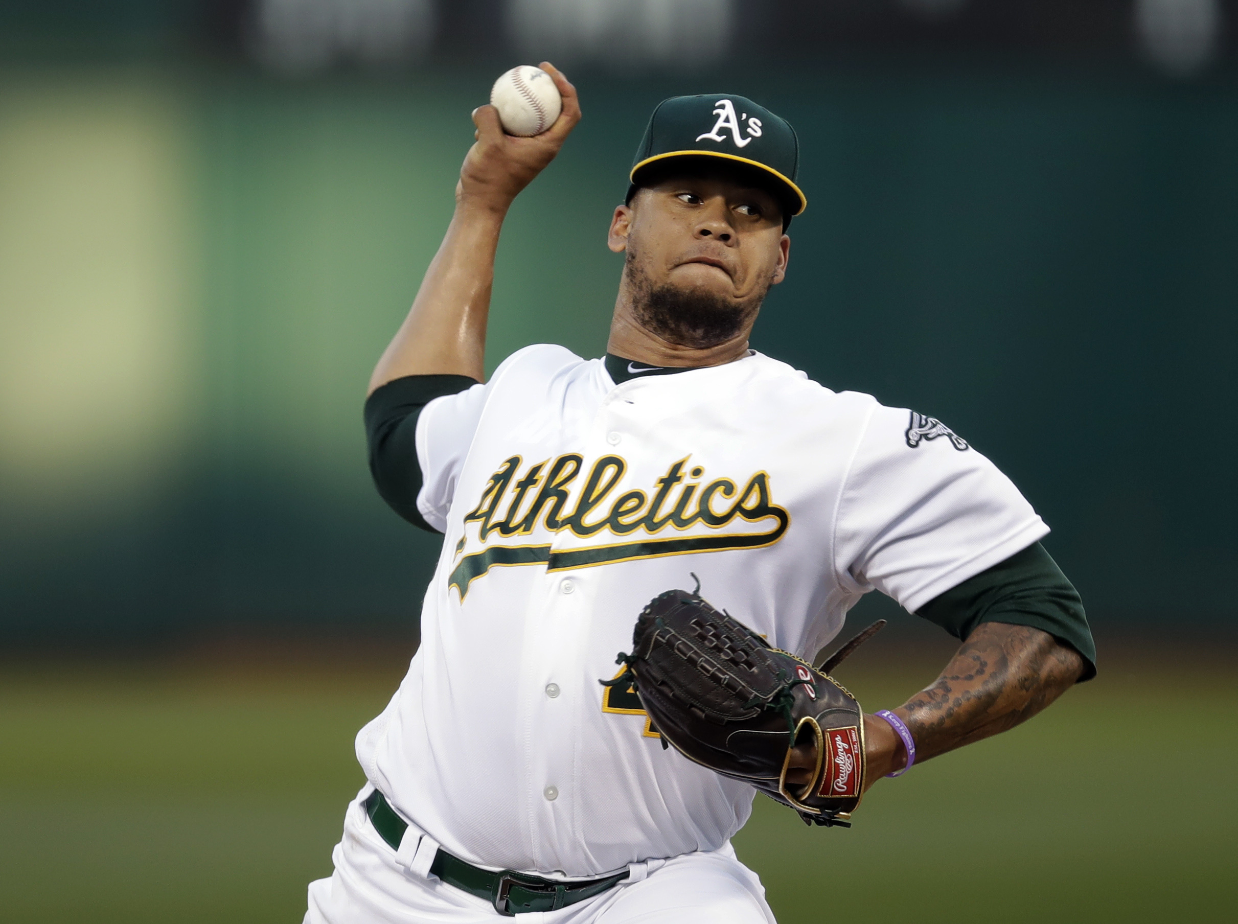 Frankie Montas (AP Photo/Ben Margot)