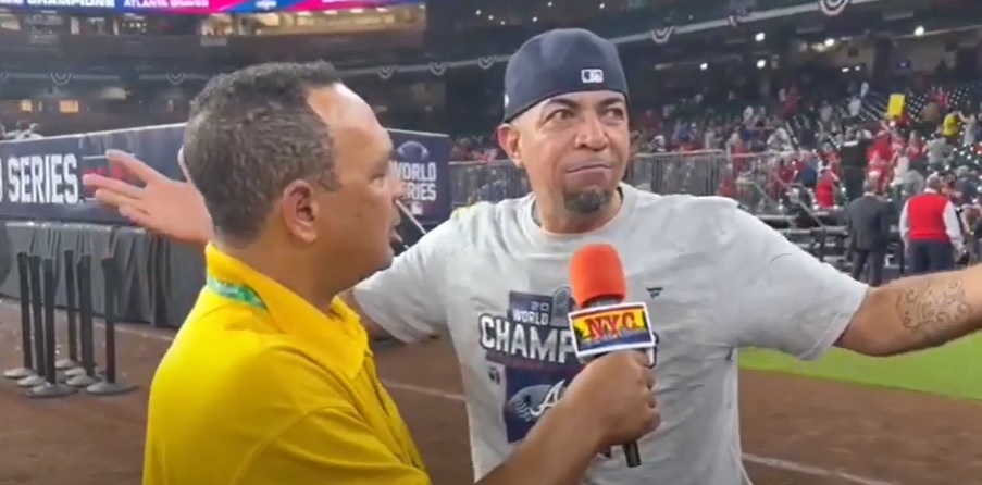 Eddie Rosario (Sr.) Ganar un anillo de Serie Mundial un sueño hecho realidad para mi hijo.