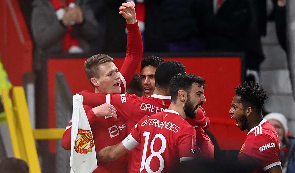 Manchester United avanzó de fase en la FA Cup sin Cristiano Ronaldo. Foto: AFP