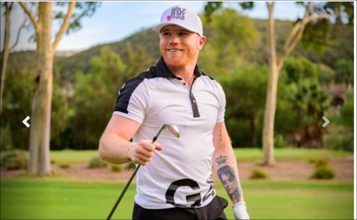 Foto de archivo / Saul "Canelo" Álvarez no abandona su participación en torneos amistosos de golf.