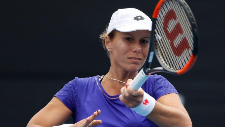 Foto de archivo / La estadounidense Varvara Lepchenko enfrenta a la china Zhang Shuai en la primera ronda del Abierto de Francia, en el estadio Roland Garros de París, el lunes 27 de mayo de 2019. (AP/CHRISTOPHE ENA)