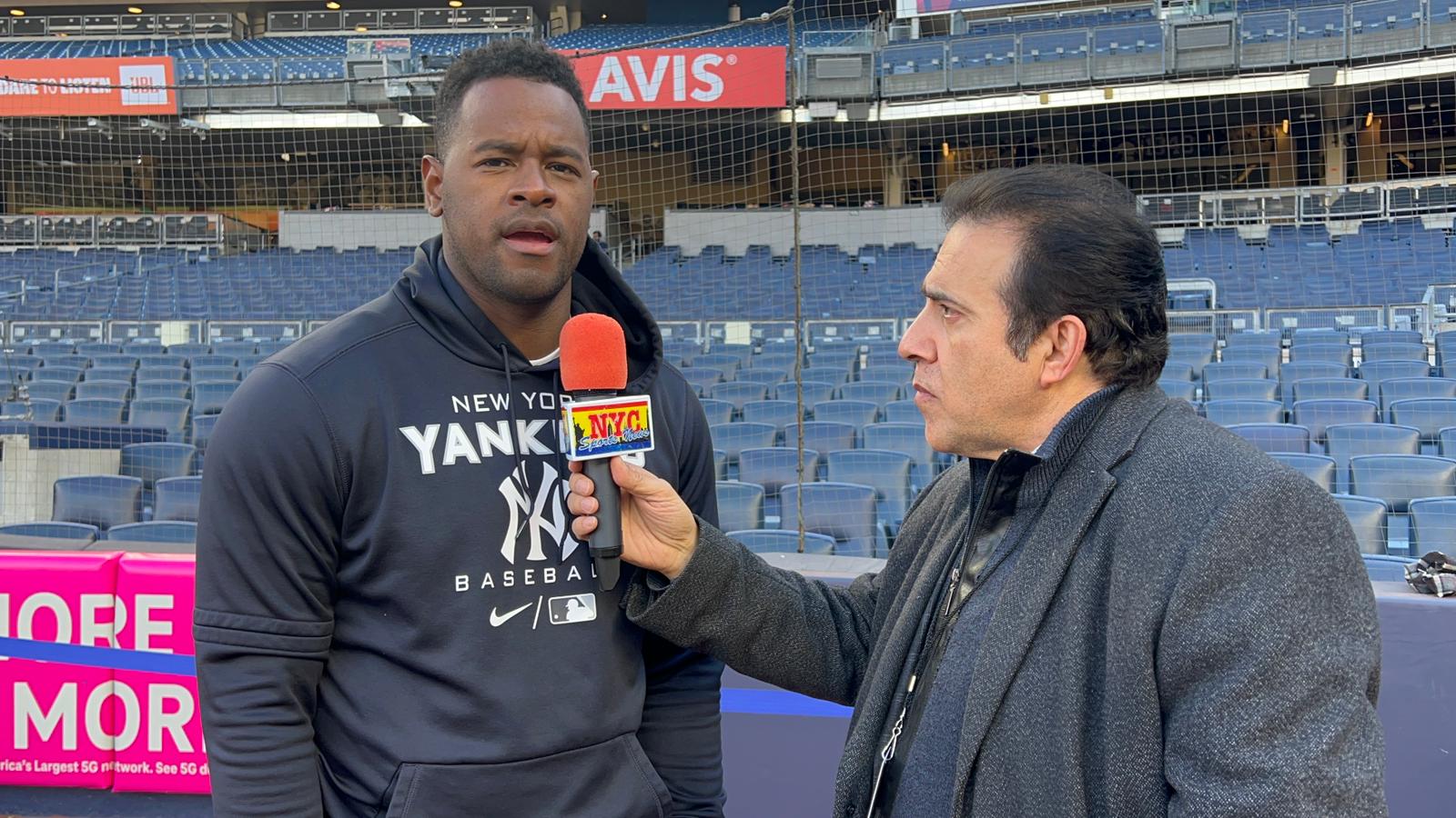 Neftalí Medina entrevistó a Luis Severino en el Yankee Stadium.