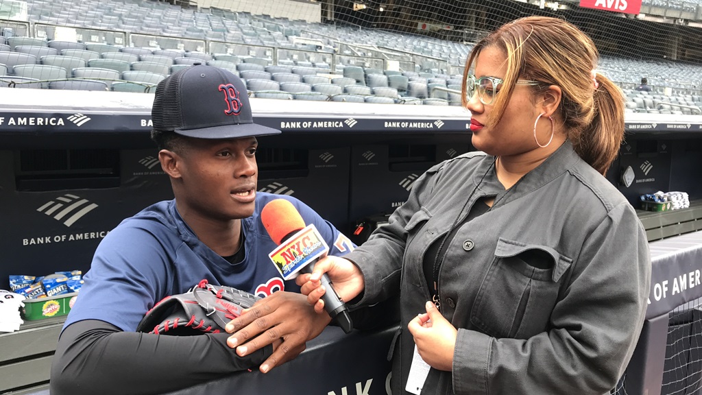 Philips Valdez habló con Arlenis J. Peña en el Yankee Stadium