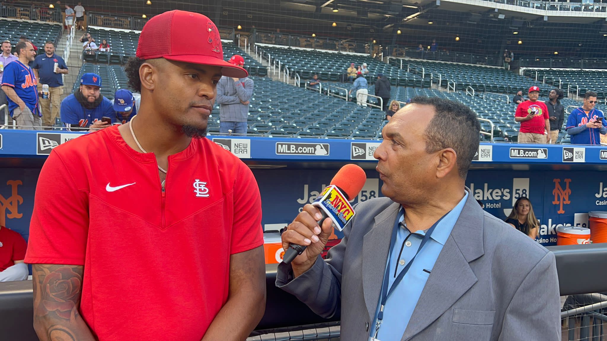 Agustín Zapata entrevistó a Génesis Cabrera en el Citi Field.