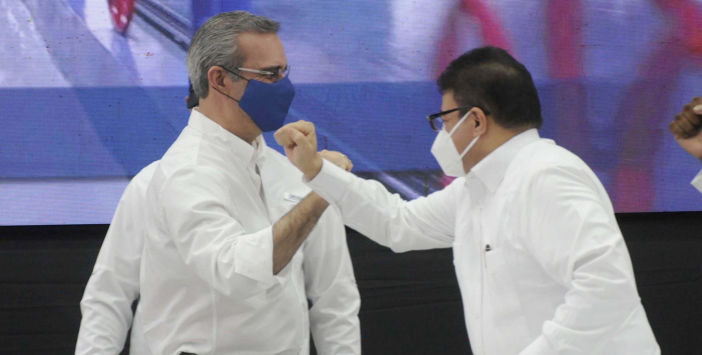 Luis Abinader y Francisco Camacho