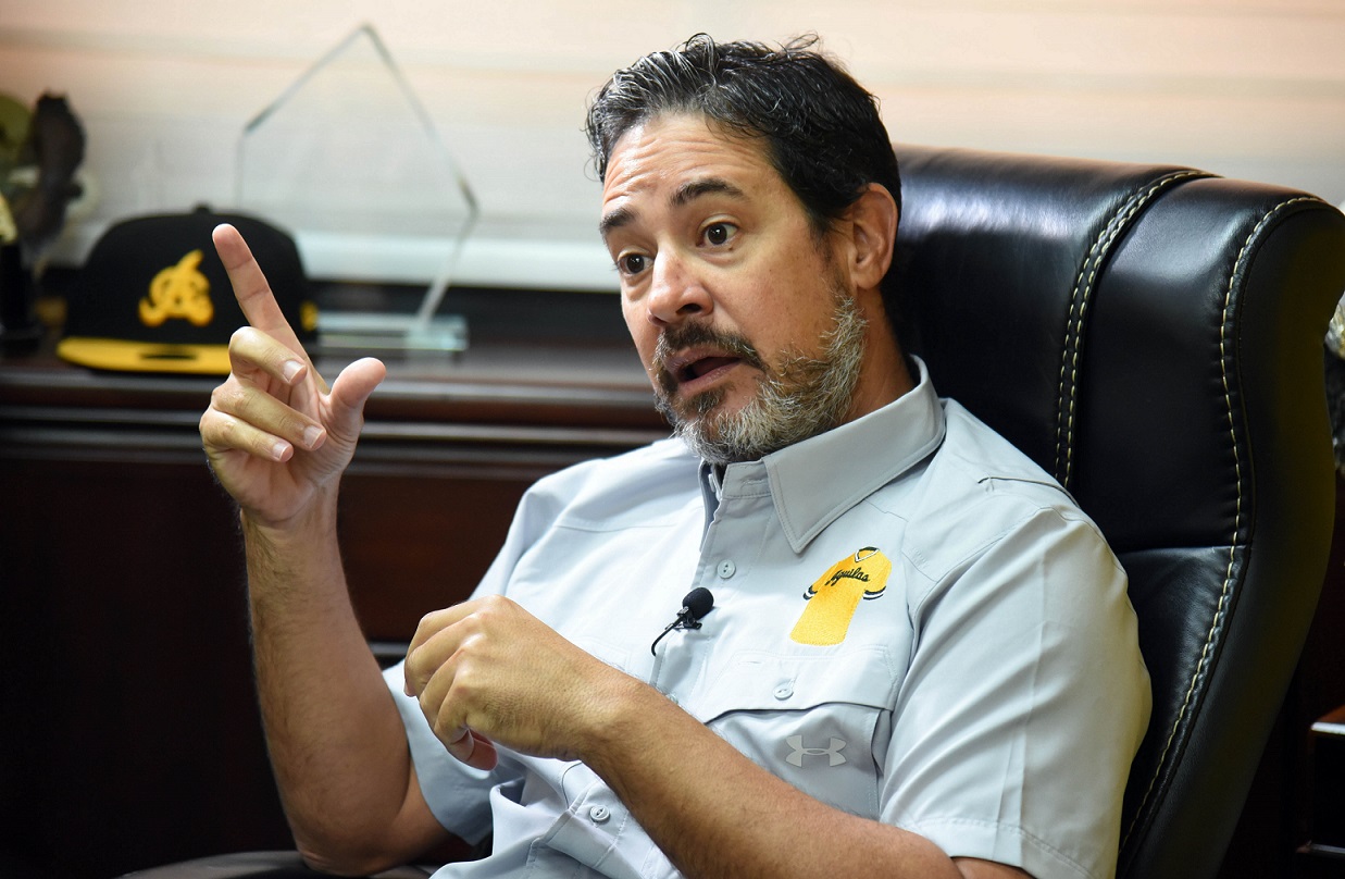Foto de archivo / Quilvio Hernández, presidente de las Águilas Cibaeñas.