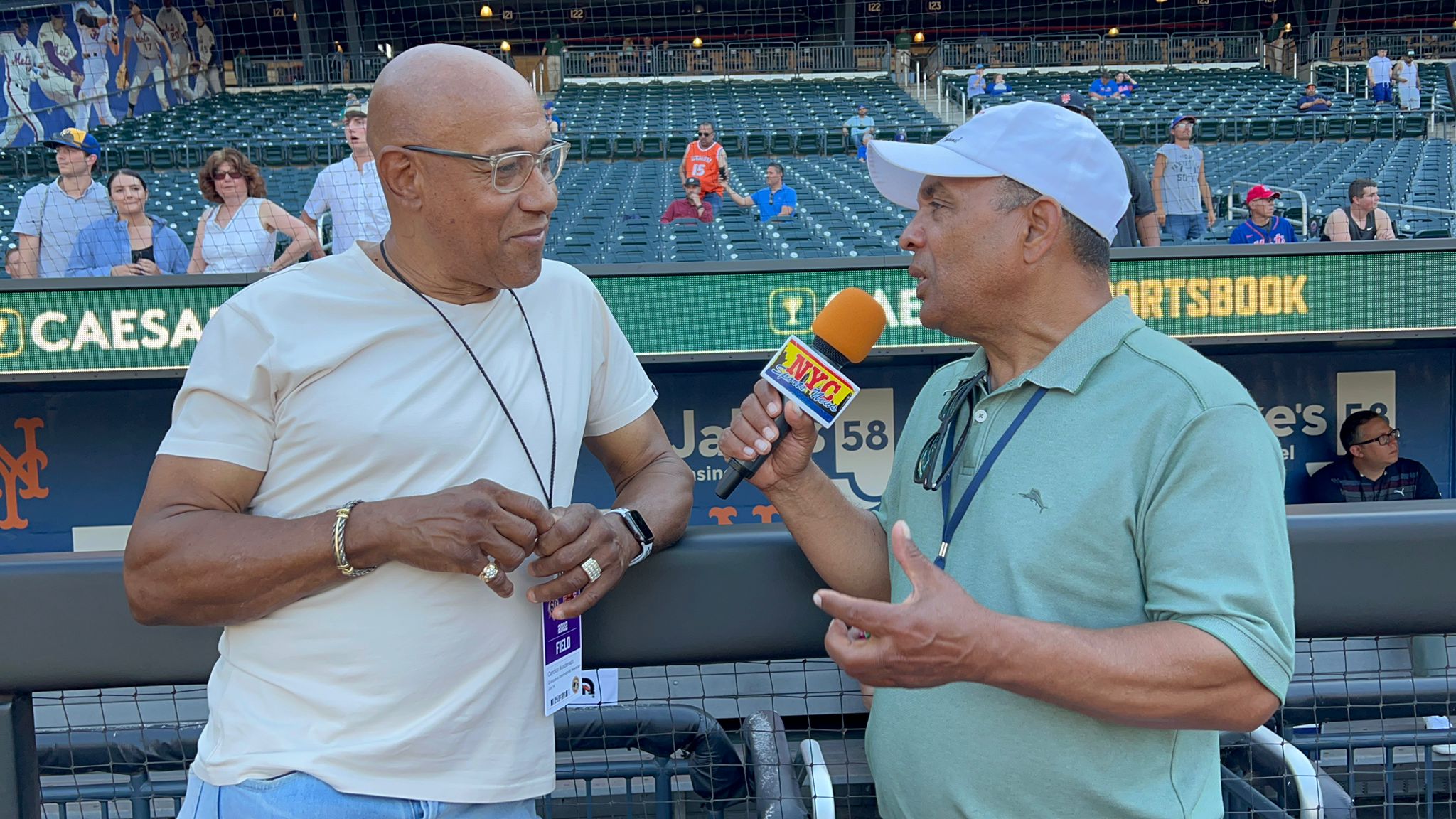 Agustín Zapata entrevistó a Candy Maldonado en el Citi Field en Nueva York
