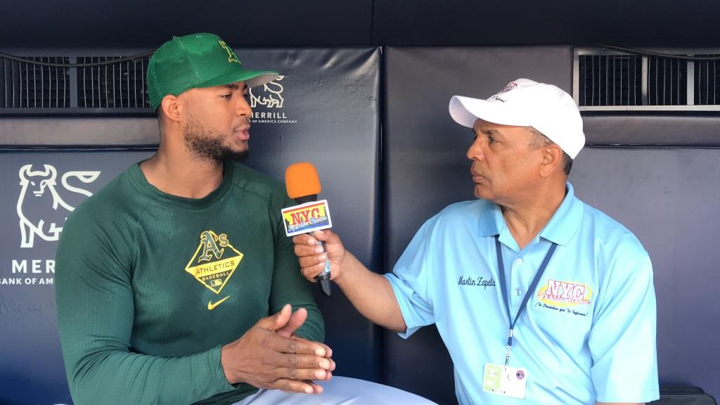 Agustín Zapata entrevistó a Domingo Acevedo en el Yankee Stadium.