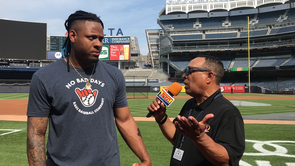 Agustín Zapata entrevistó a Gregory Soto en el Yankee Stadium.