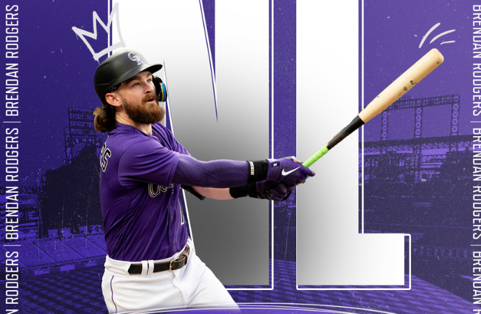 Brendan Rodgers, fue elegido como el Jugador de la Semana de la Liga Nacional. Foto: @Rockies en Twitter.