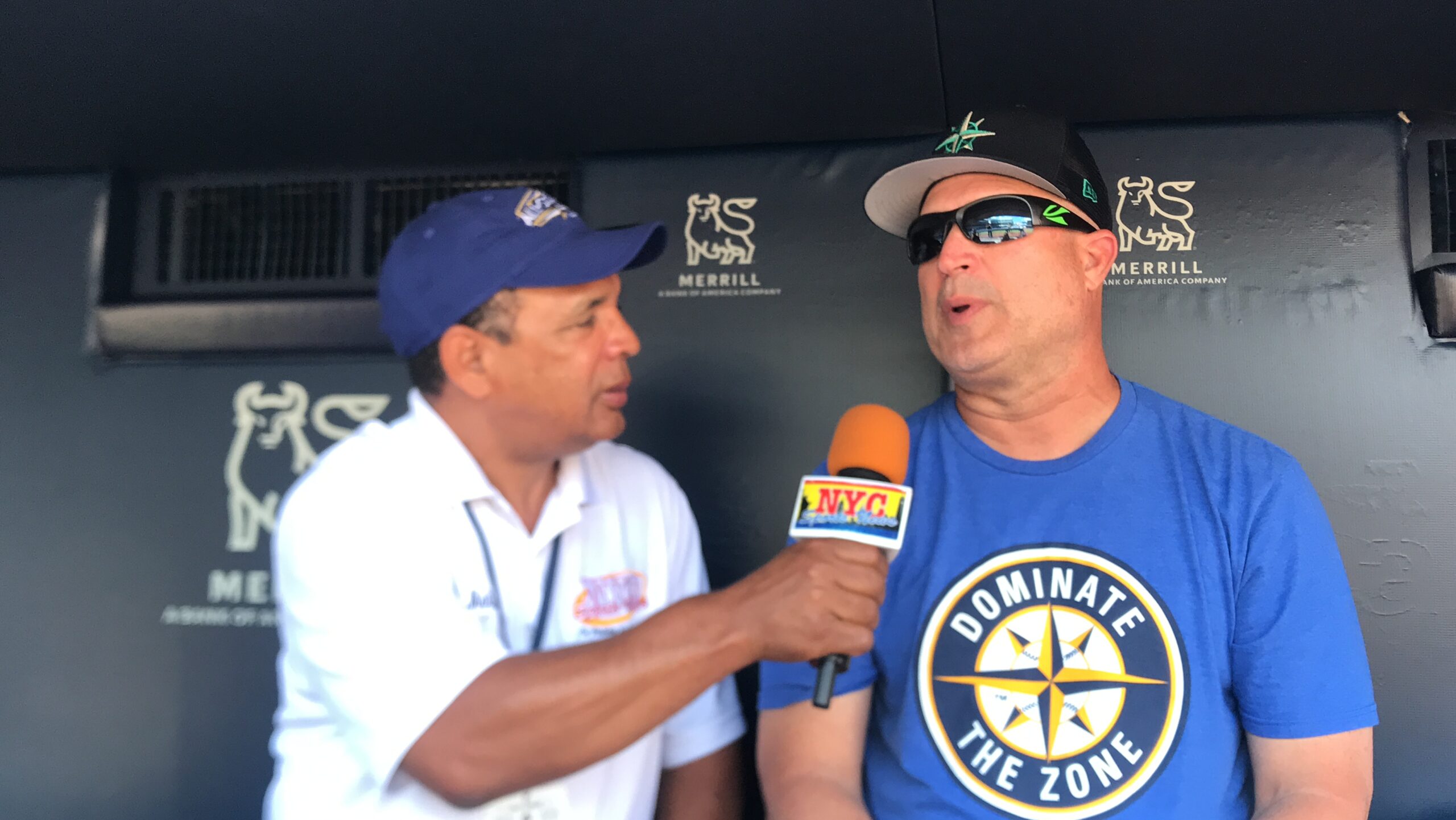 Agustín Zapata entrevistó a Manny Acta en el Yankee Stadium.