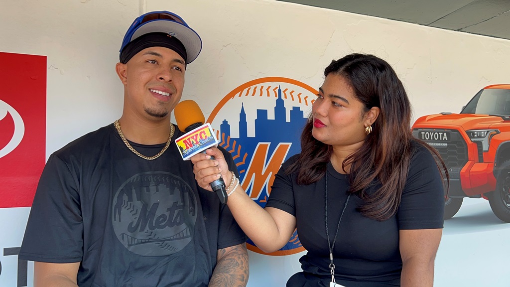 Arlenis J. Peña entrevistó a Mark Vientos en Citi Field.