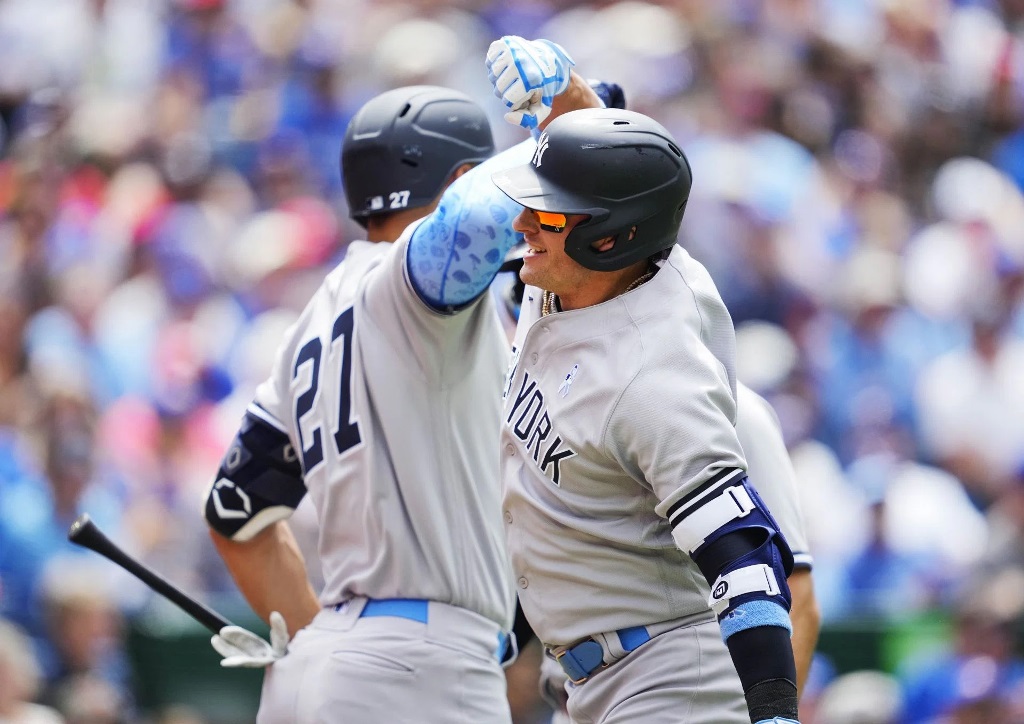 Josh Donaldson y Giancarlo Stanton/ Foto de Portskeeda.com