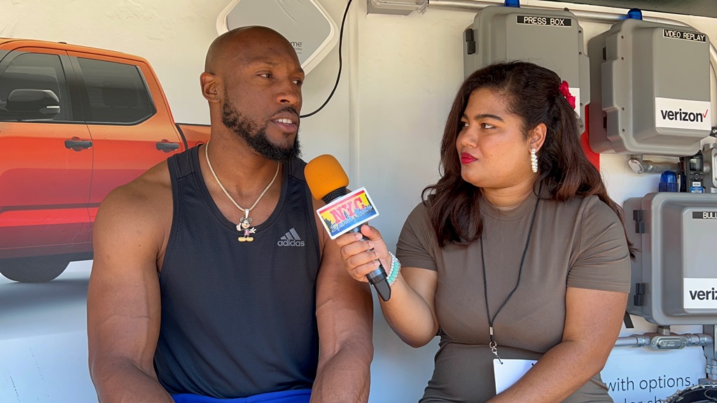 Starling Marte fue entrevistado por Arlenis J. Peña en Citi Field.