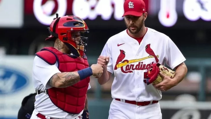 Yadier Molina y Adam Wainwright