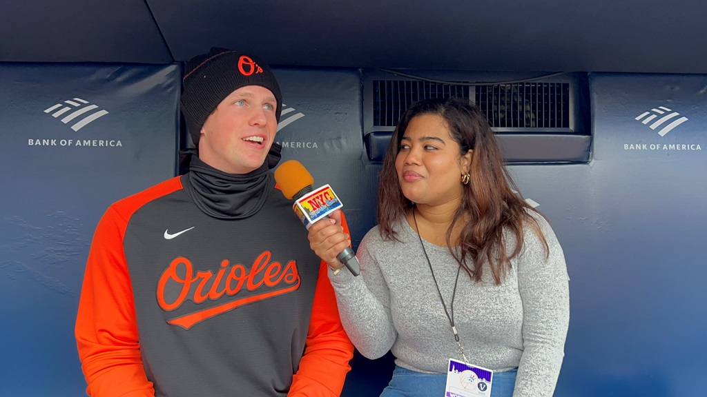 Arlelis J. Peña entrevistó en el Yankee Stadium al sensacional receptor novato  Adley Rutschman.