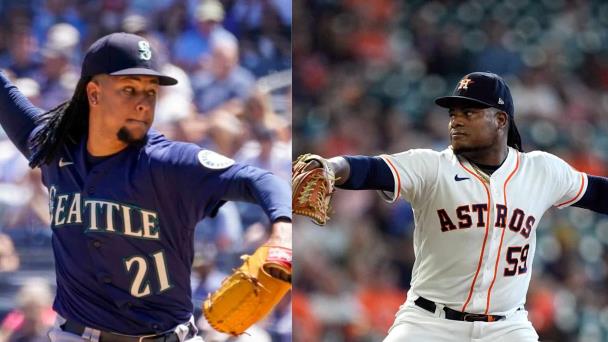 Foto de archivo / Luis Castillo vs Framber Valdez.