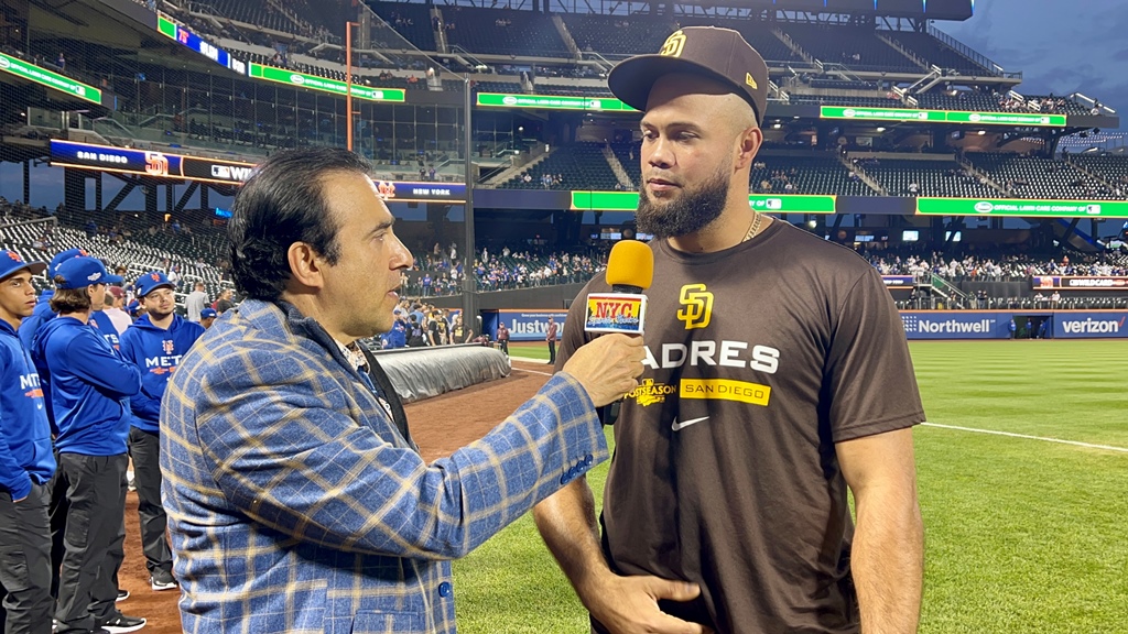 Neftalí Medina entrevistó a Luis García en el Citi Field