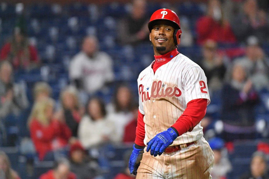 Jean Segura en Citizens Bank Park. Crédito obligatorio: Eric Hartline-USA TODAY Sports