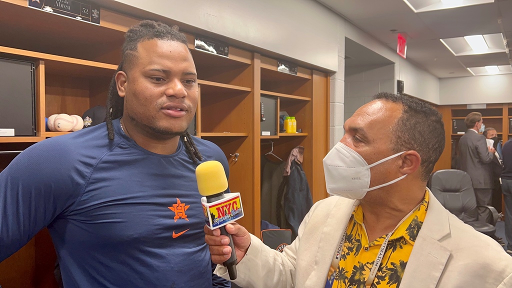 Agustín Zapata entrevistó al zurdo Framber Valdez, quien lanzará el Juego 6 de la Serie Mundial.