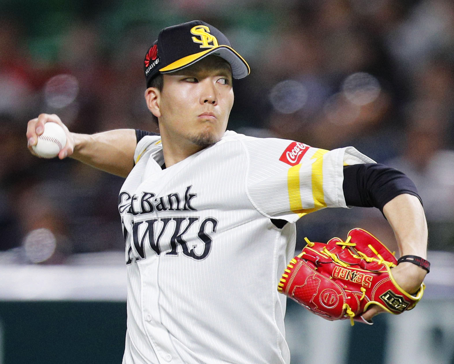 Kodai Senga tuvo marca de 13-7 para los Hawks durante la temporada 2018. | KYODO