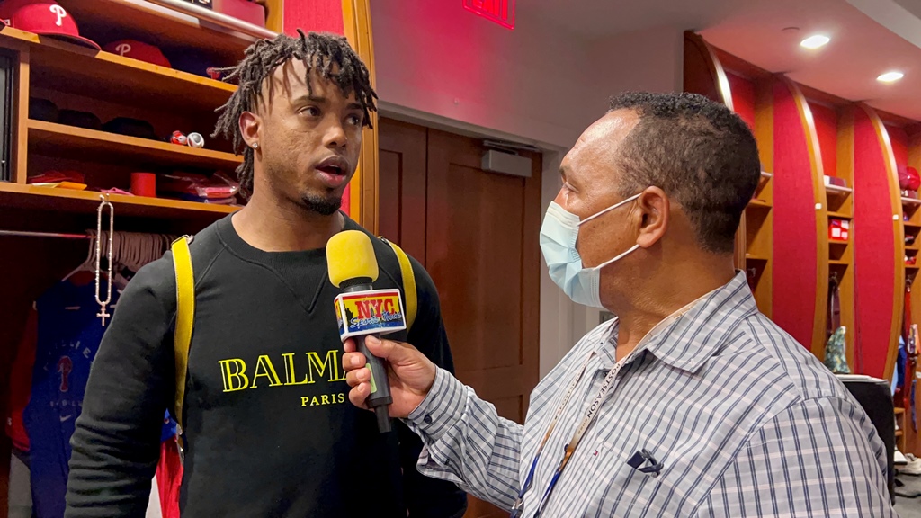 Jean Segura conversó con Agustín Zapata después del triunfo de los Filis.