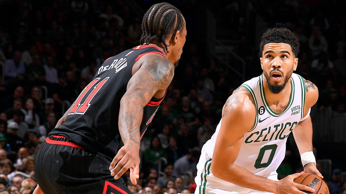 Jayson Tatum / Foto de Brian Babineau/NBAE vía Getty Images