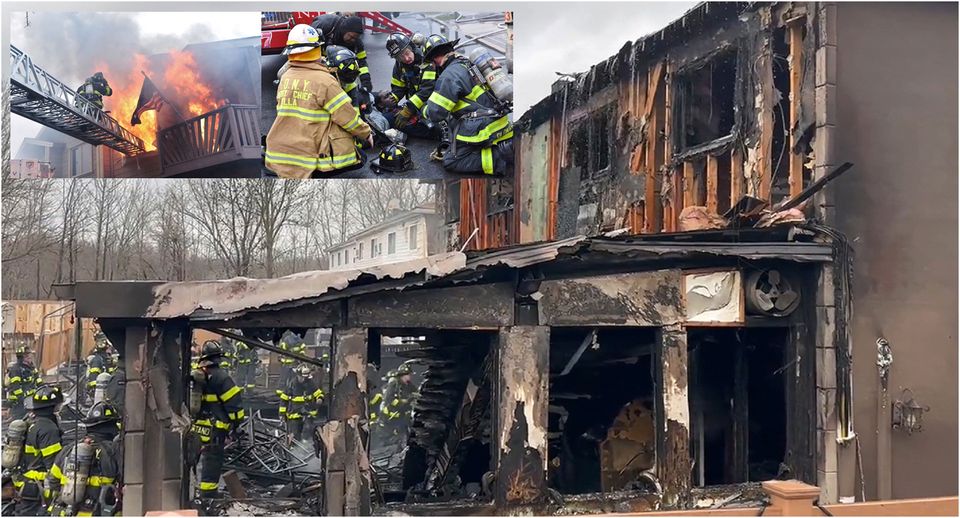Veintidós bomberos, tres de ellos graves, resultaron heridos