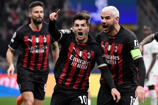 Brahim Díaz anotó el único gol del partido de ida entre AC Milan y Tottenham / Foto de Elianto/Mondadori Portfolio via Getty Images)