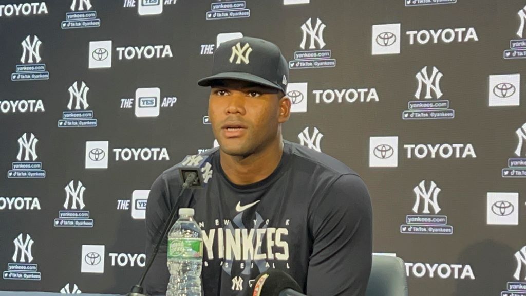 Franchy Cordero en la conferencia de prensa