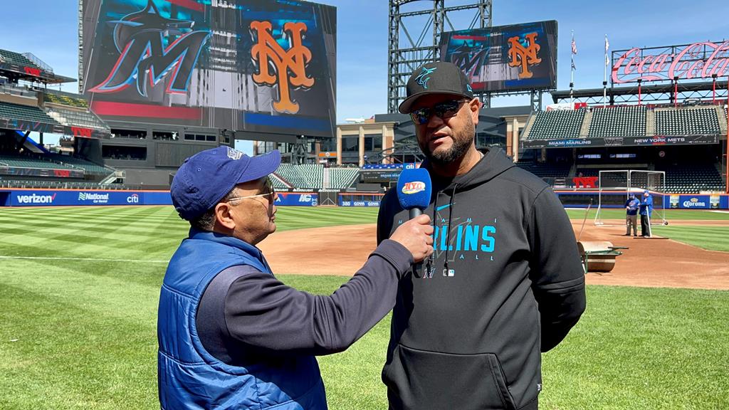 Wellington Cepeda, entrevistado por Agustín Zapata en Citi Field