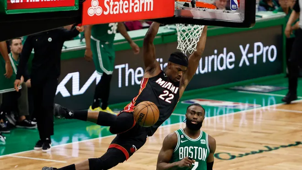 Jimmy de los Heat vs Celtics