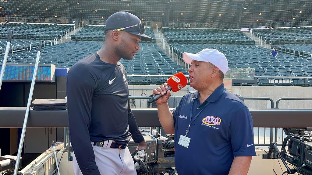 Agustín Zapata entrevista a Domingo Germán en Citi Field