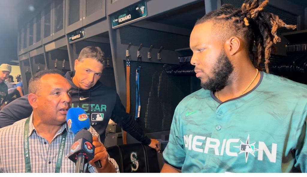 Agustín Zapata habló con Vladimir Guerrero Jr. en el T-Mobile Park.