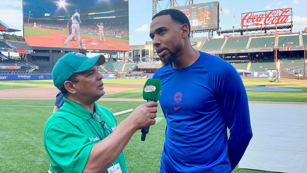José Cuas, ahora de los Cubs de Chicago, fue entrevistado por Agustín Zapata en Citi Field.