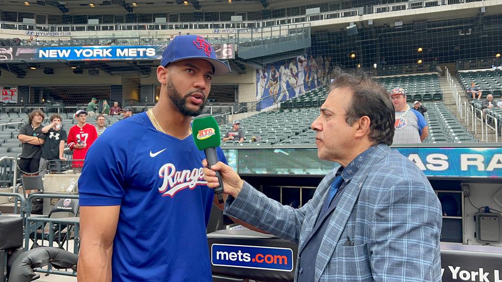 Neftalí Medina conversó con Leody Taveras en Citi Field