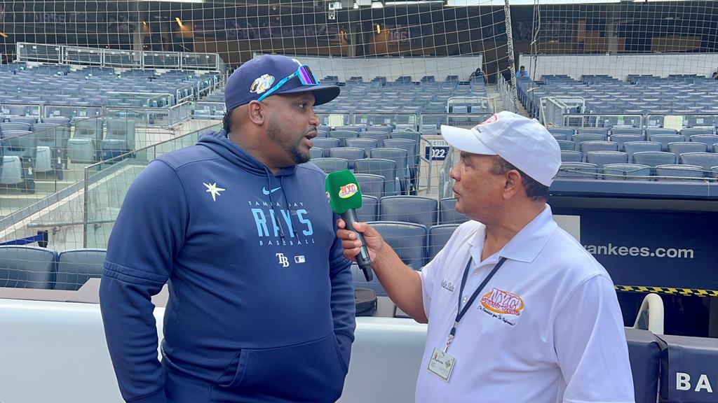 Rodney Linares fue entrevistado por Agustín Zapata en el Yankee Stadium