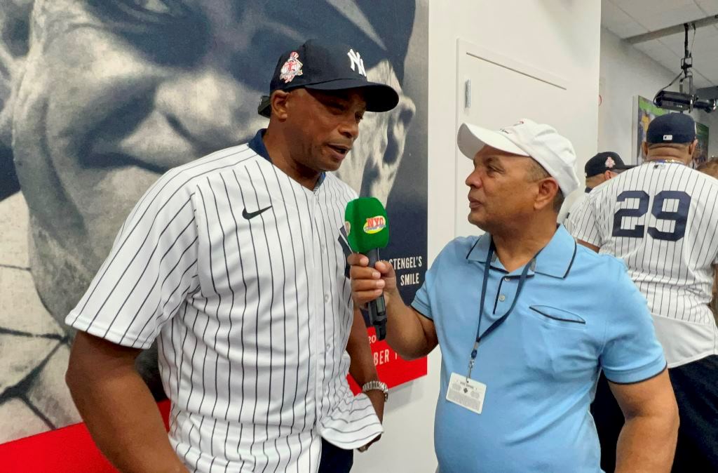 Agustín Zapata conversó con Orlando –El Duque- Hernández en el Yankee Stadium