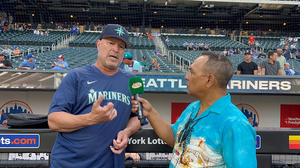 Manny Acta fue entrevistado por Agustín Zapata en Citi Field
