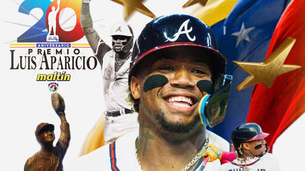 Acuña Jr. gana Premio Luis Aparicio