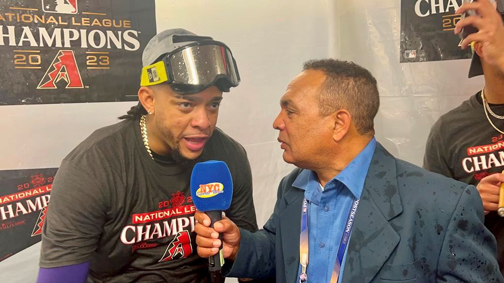 Ketel Marte emocionado hablando del avance de los D-backs a la Serie Mundial