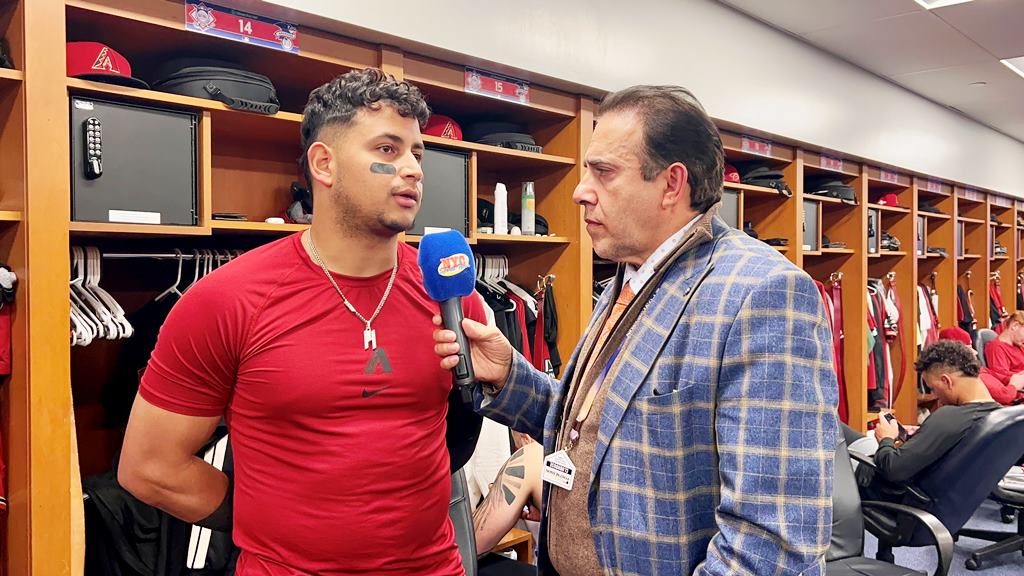 Neftalí Medina entrevista al receptor de los D-backs de Arizona Gabriel Moreno.