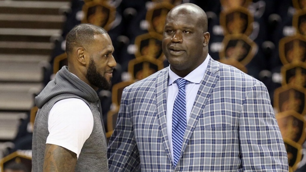 Shaquille O'Neal y LeBron James