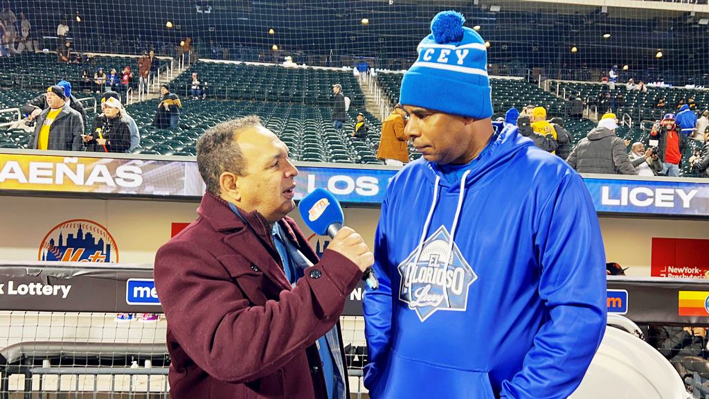 José Offerman, fue entrevistado por Agustín Zapata en el Citi Field