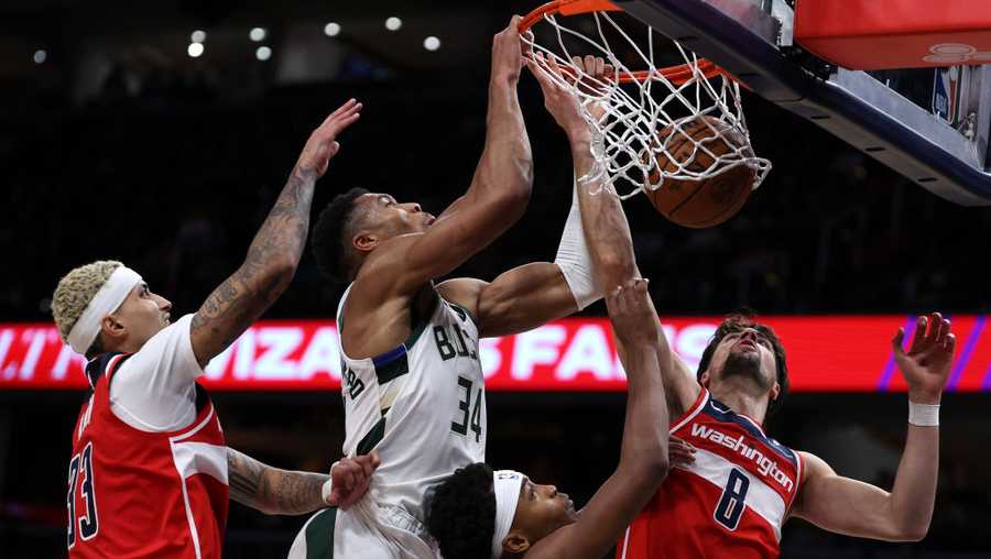 giannis antetokounmpo vs washington