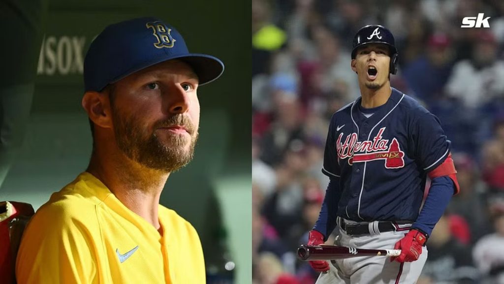 Chris Sale de los Medias Rojas de Boston y Vaughn Grissom de los Bravos de Atlanta / Foto tomada de sportskeeda.com