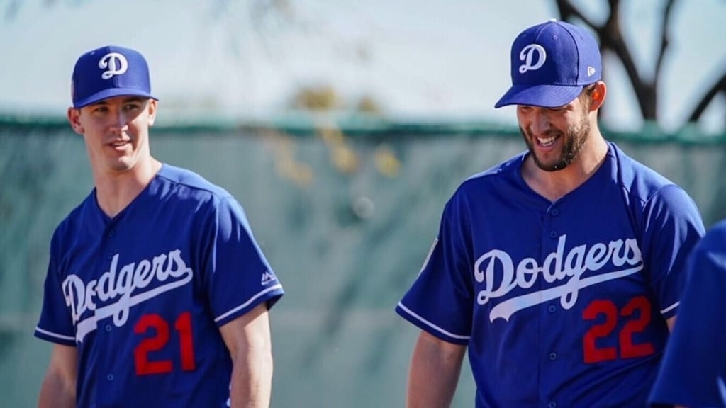 Walker Buehler y Clayton Kershaw