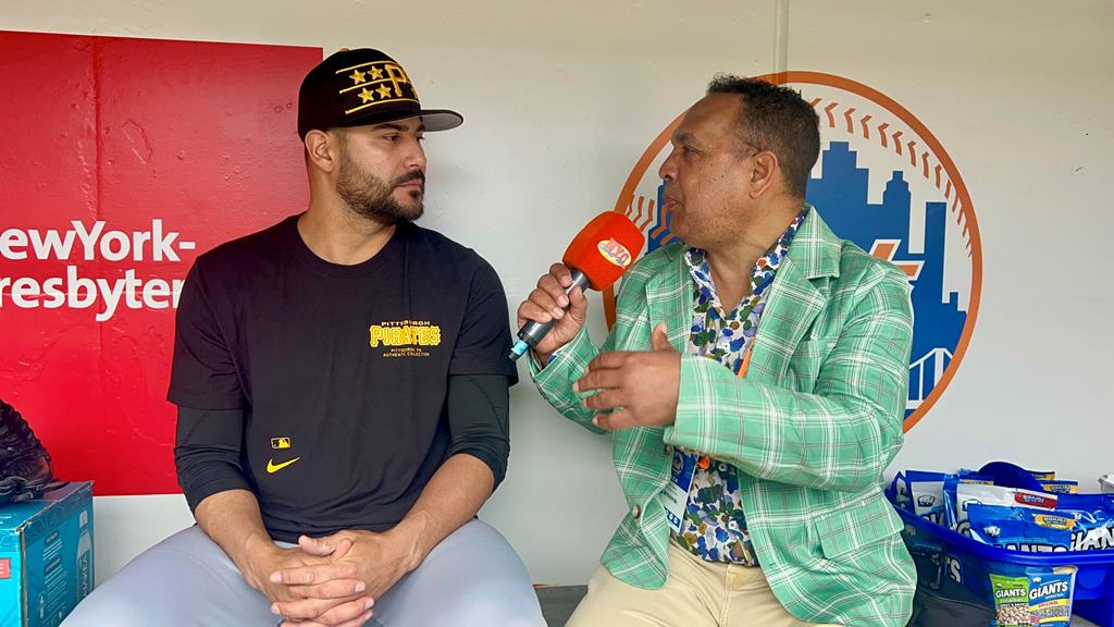 Agustín Zapata entrevistó a Martín Pérez en Citi Field.