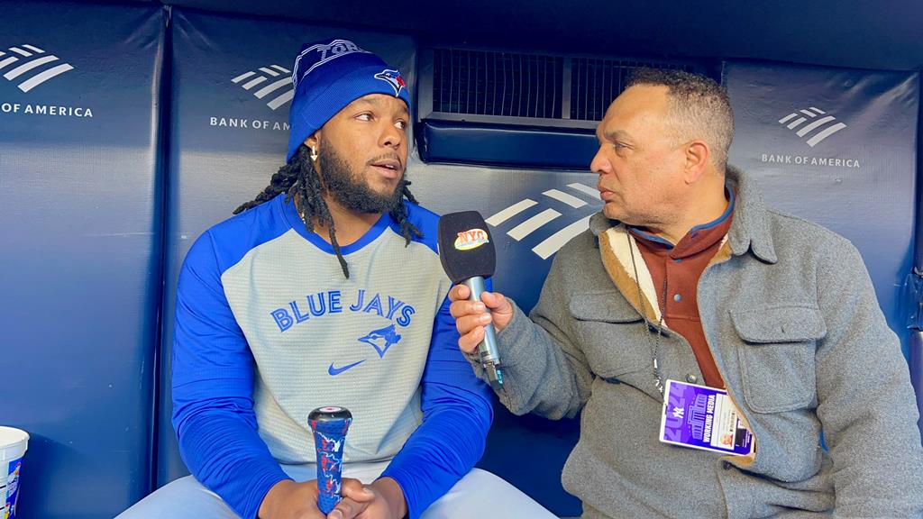 Agustín Zapata entrevistó en el Yankee Stadium a Vladimir Guerrero Jr.