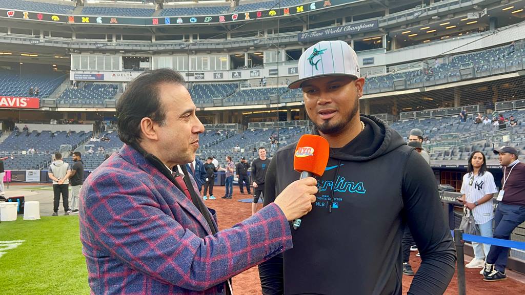 Neftalí Medina entrevista a Luis Arráez segunda base de los Marlins de Miami.
